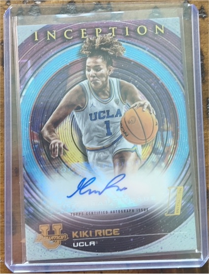 2022-23 Bowman University Inception #BIA-KR Kiki Rice — front