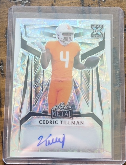2023 Leaf Metal #RC Cedric Tillman — front