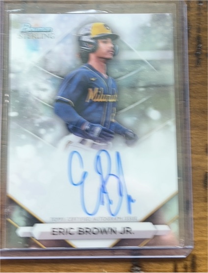 2023 Bowman Sterling #PA-EB Eric Brown Jr. — front