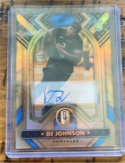 2023 Panini Gold Standard #134 DJ Johnson Rookie Auto — front