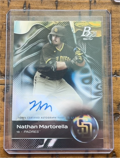 2023 Bowman Platinum #TOP-8 Nathan Martorella — front