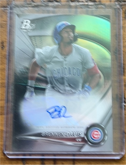 2022 Bowman Platinum #TOP-42 Brennen Davis — front