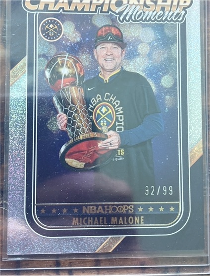 2023-24 Panini NBA Hoops Championship Moments #4 Michael Malone — front