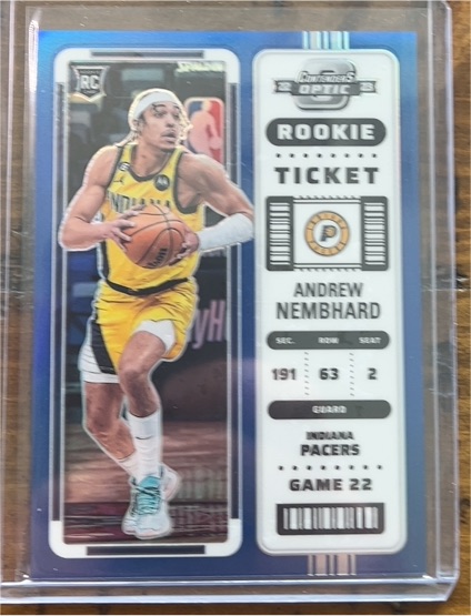 2022-23 Panini Contenders Optic Rookie Ticket #191 Andrew Nembhard — front