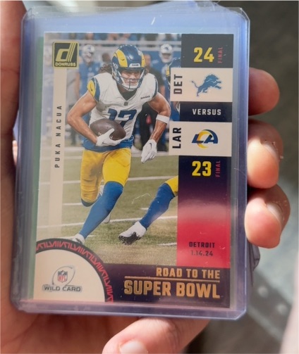 2024 Donruss Road to the Super Bowl #SBWC4 Puka Nacua — front