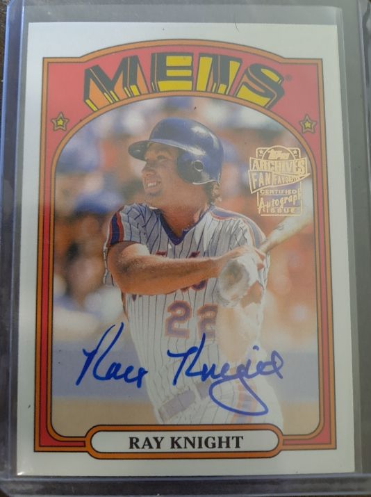 2022 Topps Archives #72FF-RK Ray Knight Fan Favorites Autograph — front