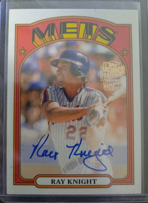 2022 Topps Archives #72FF-RK Ray Knight Fan Favorites Autographs — front