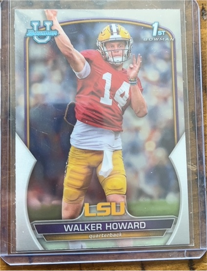 2022 Bowman University Chrome #92 Walker Howard — front
