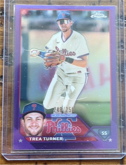 2023 Topps Chrome #103 Trea Turner Philadelphia Phillies — front