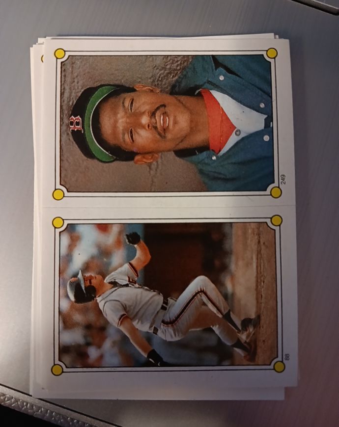 1987 Topps Stickers #249 Dennis Eckersley — front