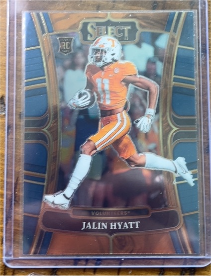 2023 Panini Select Draft Picks #8 Jalin Hyatt — front