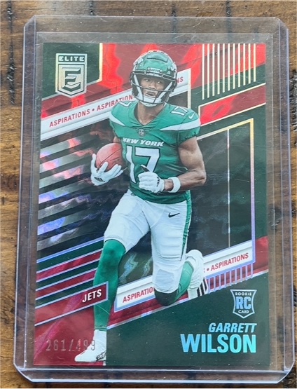 2022 Donruss Elite #118 Garrett Wilson RC Aspirations Red — front