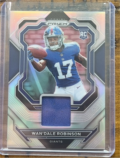 2022 Panini Prizm Premier Jerseys #PJ-WR Wan'Dale Robinson — front