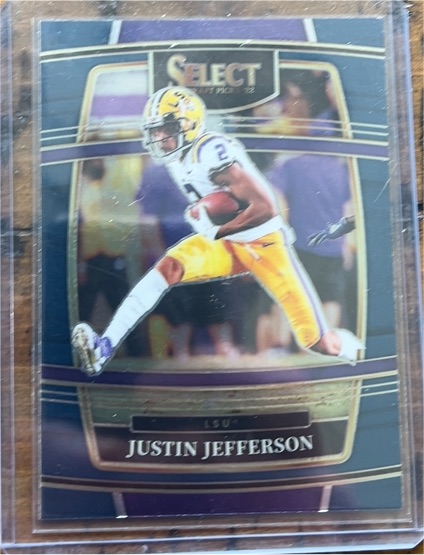 2022 Panini Select Draft Picks #49 Justin Jefferson — front