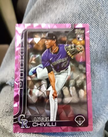 2025 Topps Heritage #230 Angel Chivilli — front