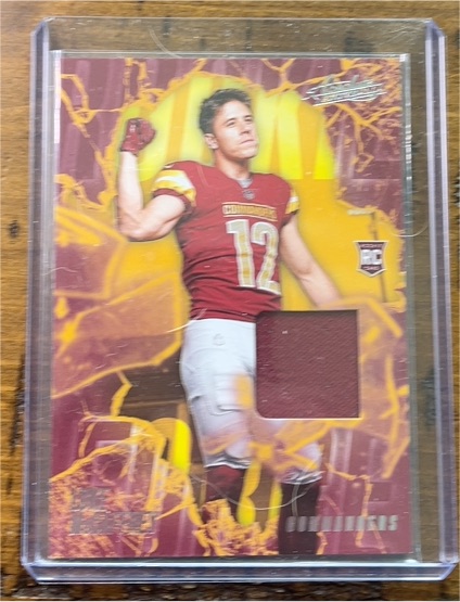 2024 Panini Absolute Rookie Force Patch #RF-LMY Luke McCaffrey — front