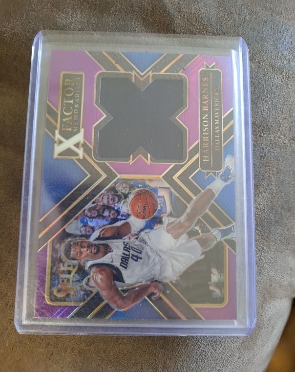 2017-18 Panini Select X Factor Memorabilia #XF-HB Harrison Barnes — front