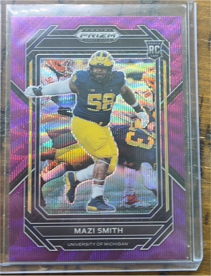2023 Panini Prizm Draft Picks Purple Wave RC Mazi Smith — front