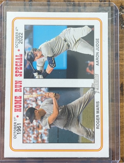 2023 Topps Heritage #100 Home Run Special Roger Maris / Aaron Judge — front