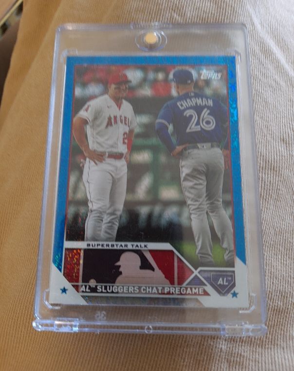 2023 Topps Update #US313 Mike Trout, Matt Chapman — front
