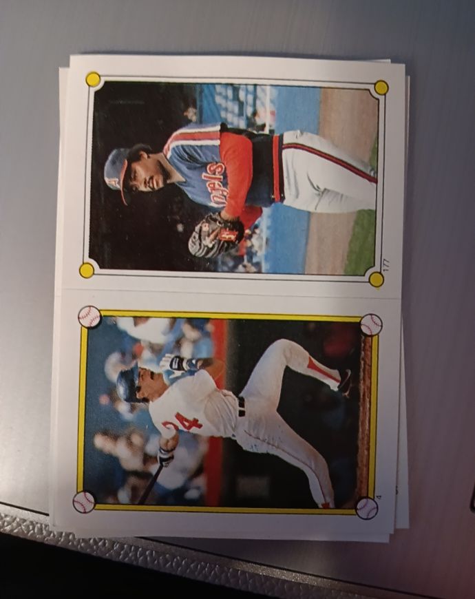 1987 Topps Stickers #4 / 177 Dwight Evans / Donnie Moore — front