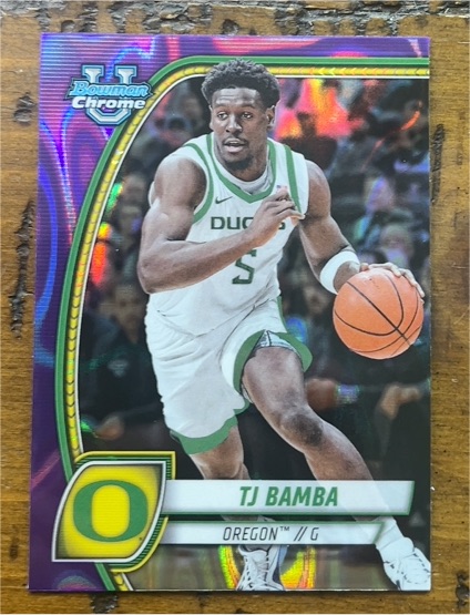 2024-25 Bowman University Chrome #74 TJ Bamba — front
