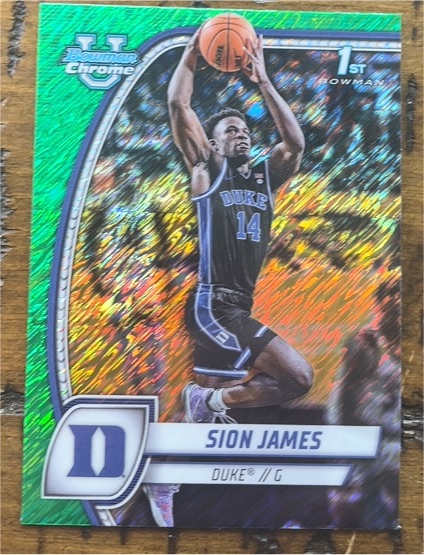 2024 Bowman Chrome University #63 Sion James — front