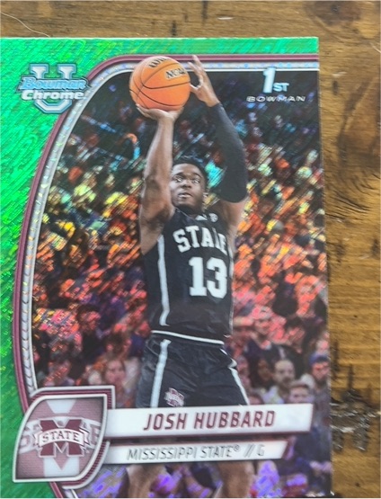 2024-25 Bowman University Chrome #35 Josh Hubbard — front