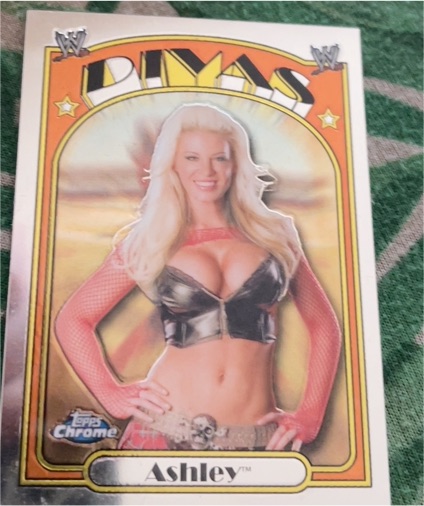 2007 Topps Chrome WWE Divas #61 Ashley — front