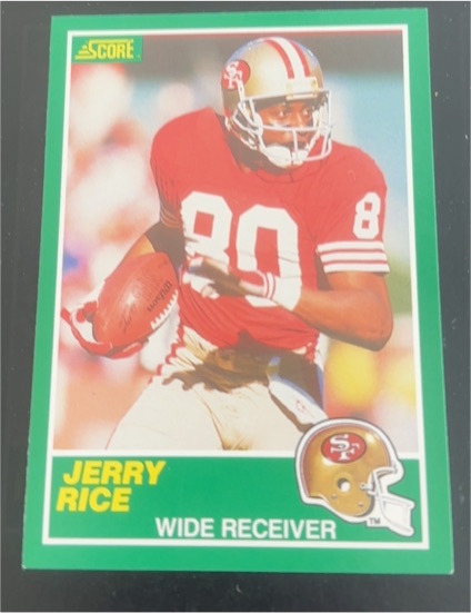 1989 Score #221 Jerry Rice — front