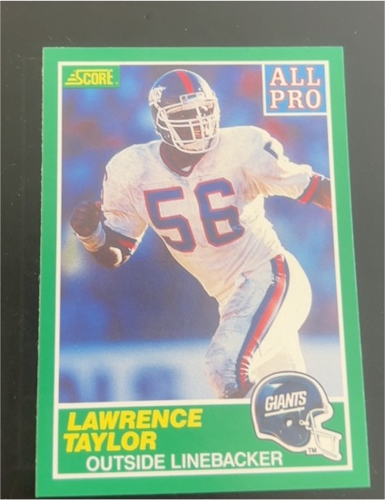 1989 Score #295 Lawrence Taylor — front