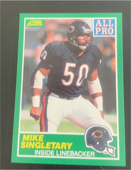 1989 Score #303 Mike Singletary — front