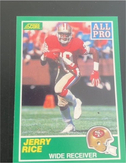 1989 Score #292 Jerry Rice — front