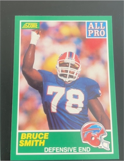 1989 Score #307 Bruce Smith — front