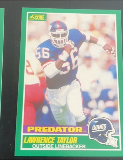 1989 Score #322 Lawrence Taylor — front