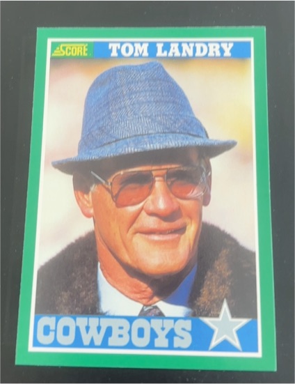 1989 Score #330 Tom Landry — front