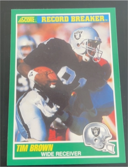1989 Score #328 Tim Brown — front