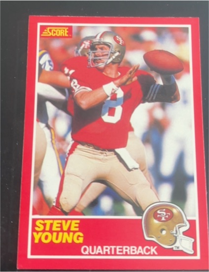 1989 Score #212 Steve Young — front