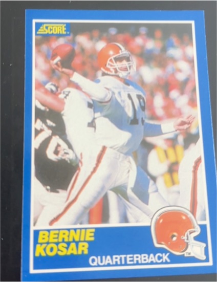 1989 Score #9 Bernie Kosar — front