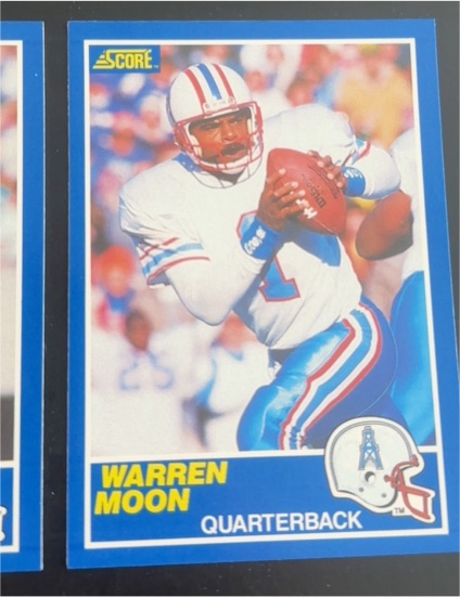 1989 Score #15 Warren Moon — front