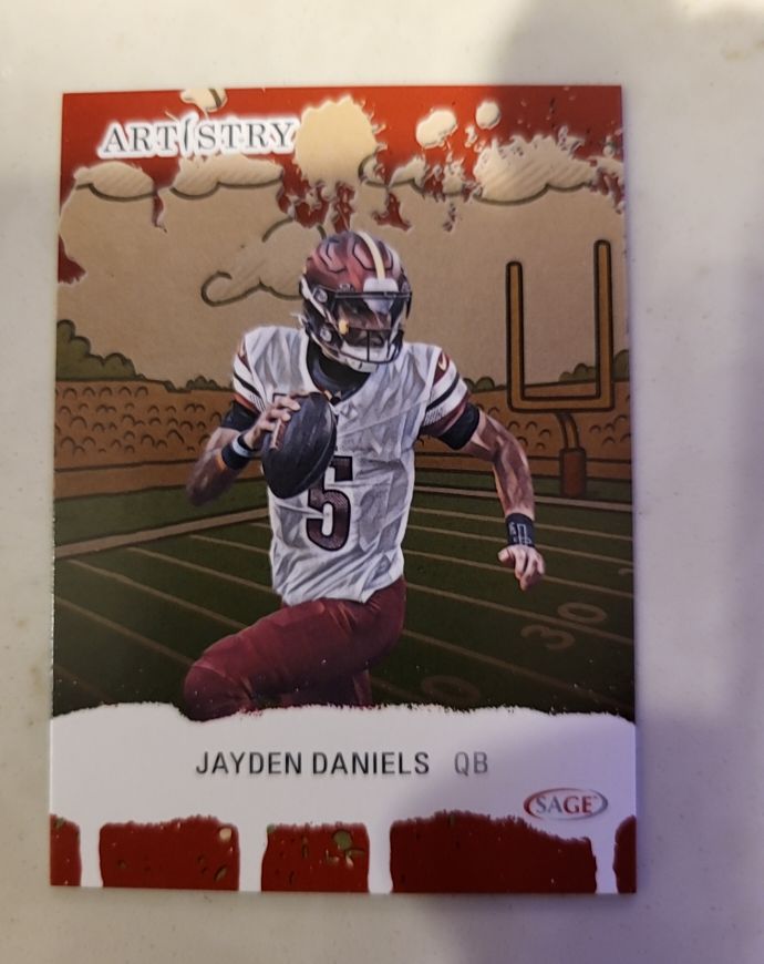 2025 SAGE Artistry Jayden Daniels — front