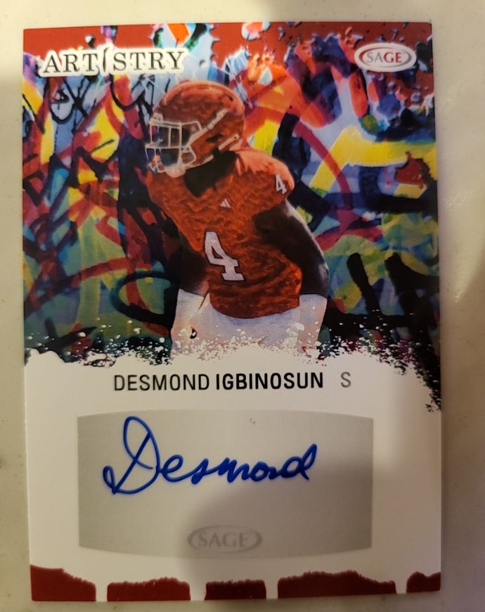2024 SAGE Artistry Desmond Igbinosun — front