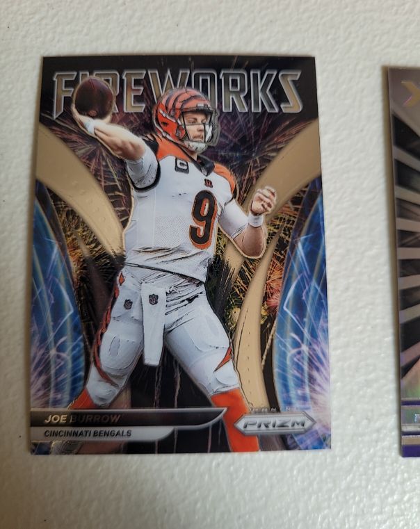 2021 Panini Prizm Fireworks #F-20 Joe Burrow — front