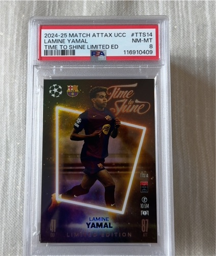 2024-25 Match Attax UCC #TTS14 Lamine Yamal Time to Shine Limited Edition — front