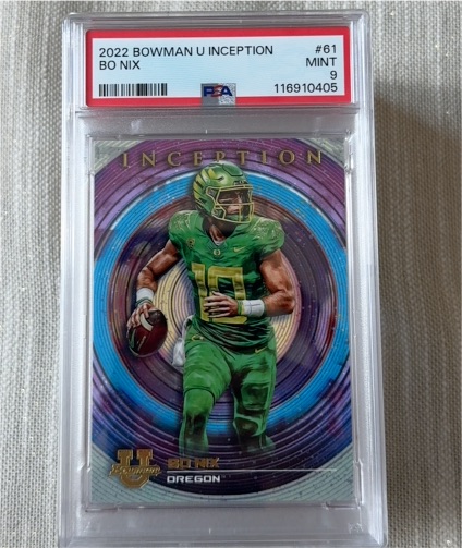 2022 Bowman U Inception #61 Bo Nix — front