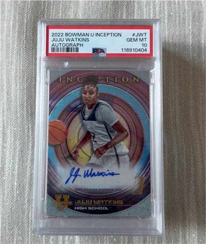 2022 Bowman U Inception #JWT Juju Watkins Autograph — front