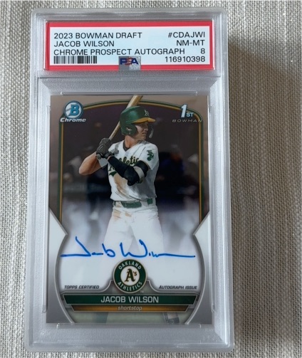2023 Bowman Draft Chrome Prospect Autograph #CDA-JWI Jacob Wilson — front