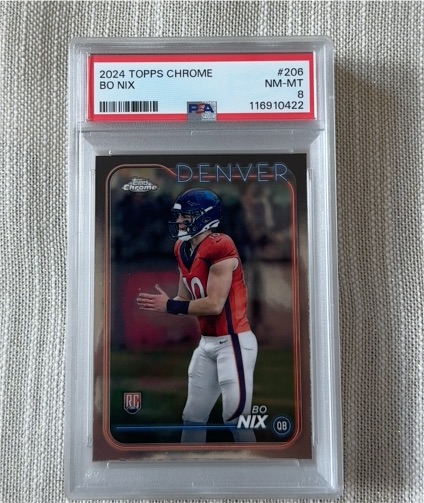 2024 Topps Chrome #206 Bo Nix — front