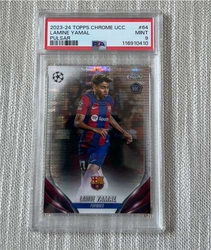 2023-24 Topps Chrome UEFA Club Competitions #64 Lamine Yamal — front