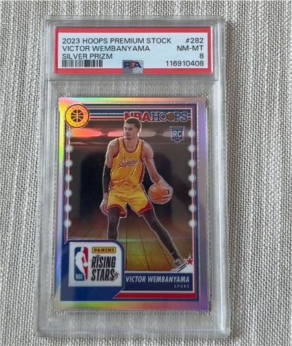 2023-24 Panini NBA Hoops Premium Stock #282 Victor Wembanyama — front